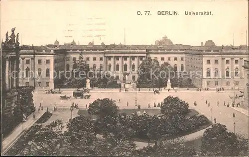 AK / Ansichtskarte Berlin Universitaet Kat. Berlin