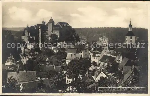 AK / Ansichtskarte Hohnstein Saechsische Schweiz Schloss und Stadt Hohnstein Kat. Hohnstein