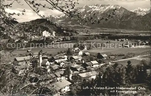 AK / Ansichtskarte Niederaudorf mit Kaisergebirge Kat. Oberaudorf