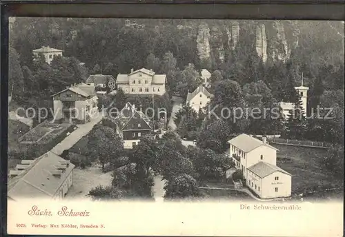 AK / Ansichtskarte Schweizermuehle Saechsische Schweiz Sanatorium Kat. Rosenthal Bielatal
