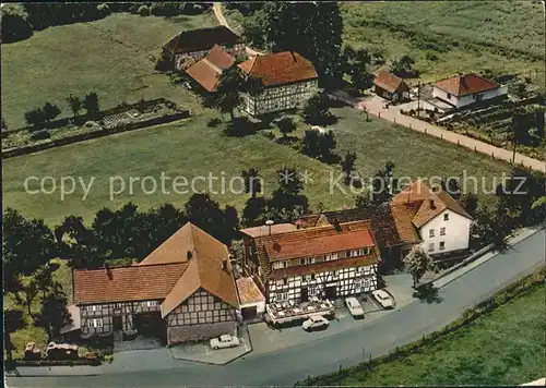 AK / Ansichtskarte Bad Wildungen Fliegeraufnahme Hotel Pension Zum Urfttal Kat. Bad Wildungen