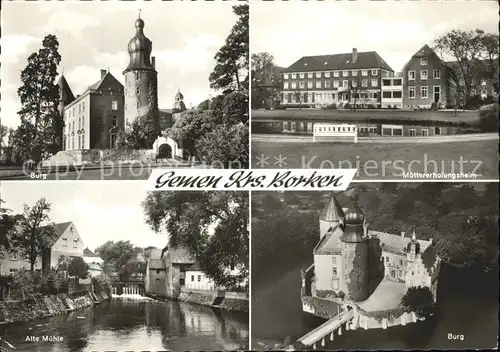 AK / Ansichtskarte Gemen Burg Muettererholungsheim Alte Muehle Burg Kat. Borken