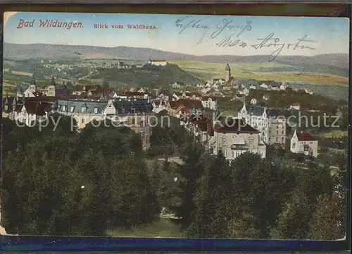 AK / Ansichtskarte Bad Wildungen Panorama Blick vom Waldhaus Kat. Bad Wildungen