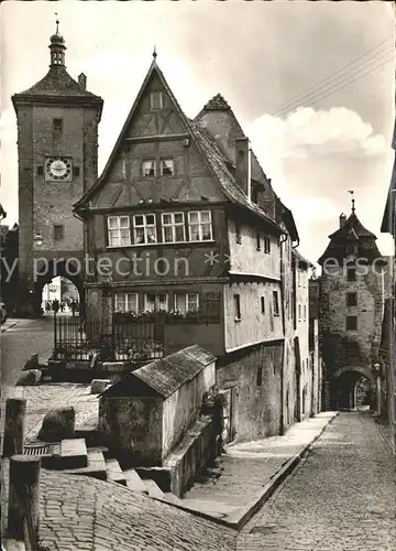 AK / Ansichtskarte Rothenburg Tauber Ploenlein Kat. Rothenburg ob der Tauber