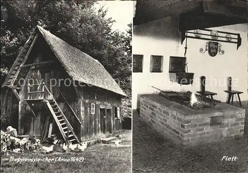 AK / Ansichtskarte Fallingbostel Hof der Heidmark Treppenspeicher Flett Kat. Bad Fallingbostel