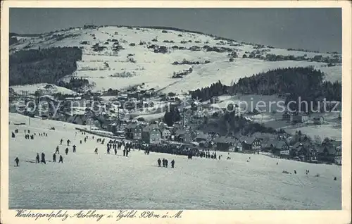 AK / Ansichtskarte Klingenthal Vogtland Wintersportplatz Aschberg Ski und Heeresmeisterschaften 1929 Kat. Klingenthal Sachsen