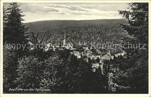 AK / Ansichtskarte Bad Elster Panorama Blick von der Agnesruhe Kat. Bad Elster