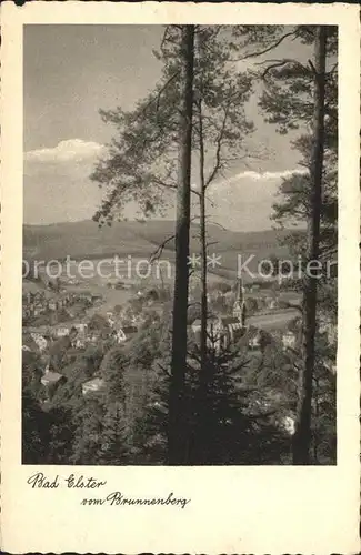 AK / Ansichtskarte Bad Elster Panorama Blick vom Brunnenberg Kat. Bad Elster