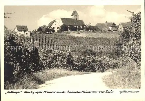 AK / Ansichtskarte oetlingen Weil Rhein Reben Kirche / Weil am Rhein /Loerrach LKR