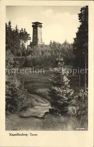 AK / Ansichtskarte Schoenberg Bad Brambach Kapellenberg Turm Kat. Bad Brambach