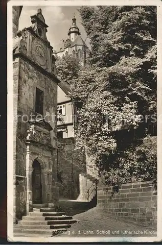 AK / Ansichtskarte Marburg Lahn Schloss und lutherische Kirche Kat. Marburg