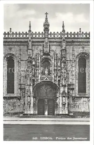 AK / Ansichtskarte Lisboa Portico dos Jeronimos Kat. Portugal