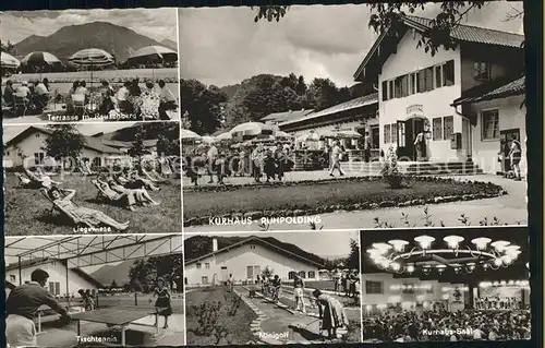 AK / Ansichtskarte Ruhpolding Kurhaus Liegewiese Minigolf Kat. Ruhpolding