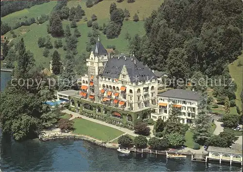 AK / Ansichtskarte Vitznau Park Hotel am Vierwaldstaettersee Fliegeraufnahme Kat. Vitznau