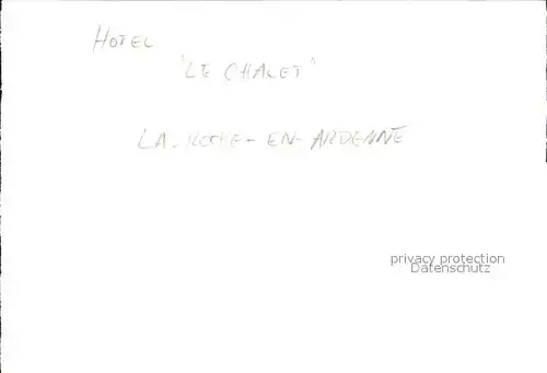 AK / Ansichtskarte La Roche en Ardenne Hotel Le Chalet Kat. 
