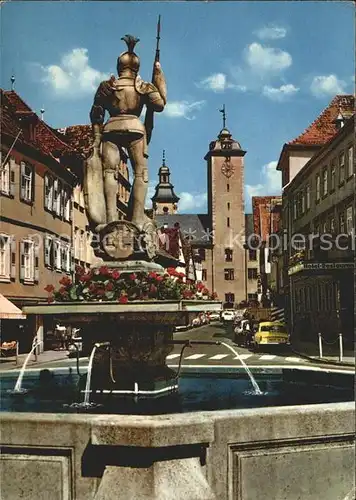 AK / Ansichtskarte Bad Mergentheim Schloss Brunnen  Kat. Bad Mergentheim