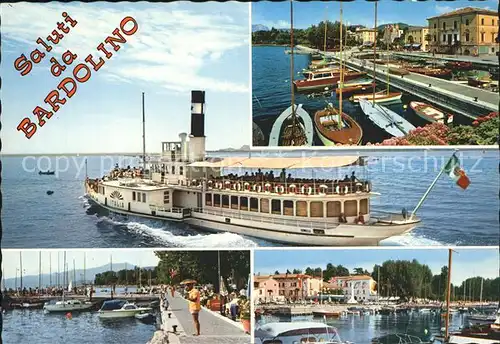AK / Ansichtskarte Bardolino Verona Lago di Garda Gardasee Ausflugsdampfer Hafen Kat. 