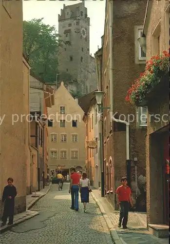 AK / Ansichtskarte Fuessen Allgaeu Hutergasse Hoh. Schloss  Kat. Fuessen