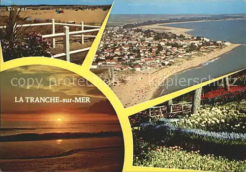 AK / Ansichtskarte La Tranche sur Mer Plage Dunes Printemps Coucher du Soleil Kat. La Tranche sur Mer