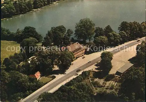 AK / Ansichtskarte Holsteinische Schweiz Fliegeraufnahme Edebergsee mit Fegetasche Kat. 