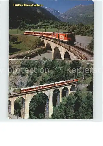 AK / Ansichtskarte Furka Oberalp Bahn Goms Wallis  Kat. Eisenbahn