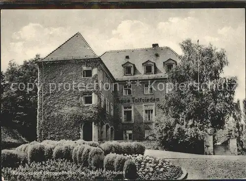 AK / Ansichtskarte Berggiesshuebel Haus Talfrieden  Kat. Bad Gottleuba Berggiesshuebel