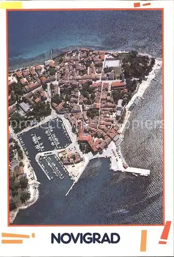 AK / Ansichtskarte Novigrad Fliegeraufnahme mit Hafen Kat. Kroatien