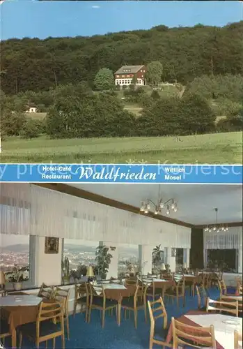 AK / Ansichtskarte Wittlich Hotel Restaurant Waldfrieden Gastraum Kat. Wittlich