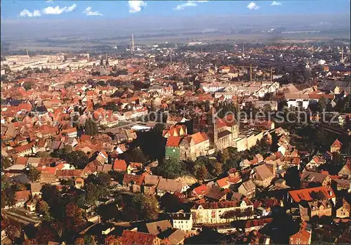 AK / Ansichtskarte Quedlinburg 1000jaehrige Fachwerkstadt Fliegeraufnahme Kat. Quedlinburg