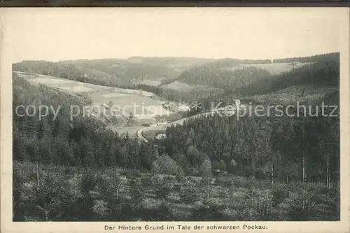 AK / Ansichtskarte Zoeblitz Sachsen Panorama Hintere Grund im Tal der schwarzen Pockau Kat. Zoeblitz