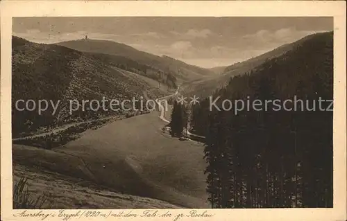 AK / Ansichtskarte Auersberg Wildenthal Panorama Tal der grossen Bockau Unterkunftshaus Aussichtsturm Kat. Eibenstock