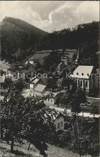 AK / Ansichtskarte Krippen Bad Schandau Ortsansicht mit Kirche Kat. Bad Schandau