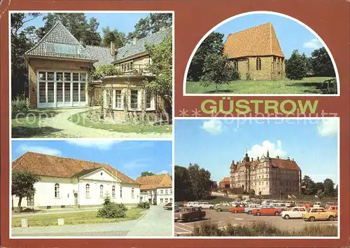 AK / Ansichtskarte Guestrow Mecklenburg Vorpommern Ernst Barlach Haus Heidberg Kapelle Theater Schloss Kat. Guestrow