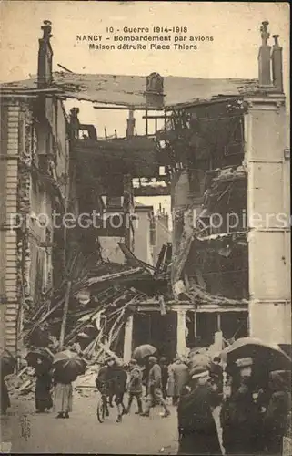 AK / Ansichtskarte Nancy Lothringen apres le bombardement Grande Guerre 1914 1915 Truemmer 1. Weltkrieg Kat. Nancy