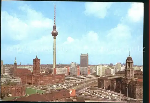 AK / Ansichtskarte Berlin Zentrum Fernsehturm Hauptstadt der DDR Kat. Berlin