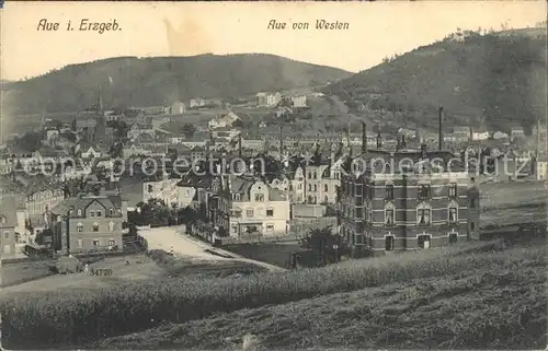 AK / Ansichtskarte Aue Erzgebirge Blick von Westen Kat. Aue