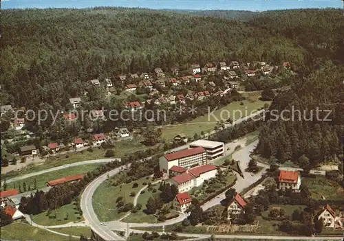 AK / Ansichtskarte Nagold Lehranstalt des Deutschen Textileinzelhandels Luftkurort Schwarzwald Fliegeraufnahme Kat. Nagold