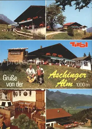 AK / Ansichtskarte Buchberg Tirol Alpengasthaus Aschinger Alm Zahmer Kaiser Musikanten Kat. Ebbs