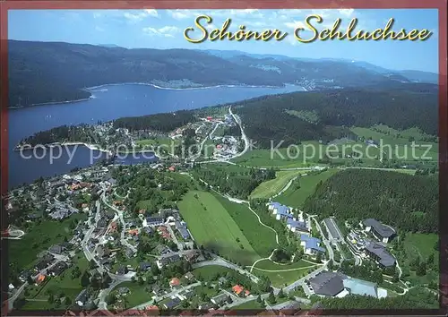 AK / Ansichtskarte Schluchsee Heilklimatischer Kurort Schwarzwald Fliegeraufnahme Kat. Schluchsee