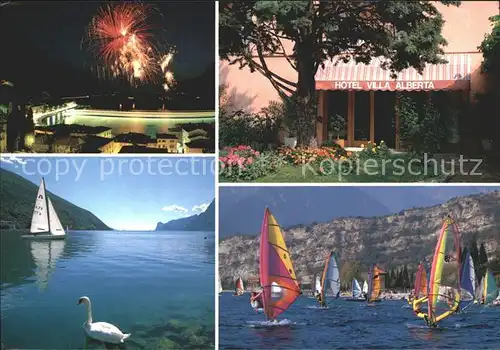 AK / Ansichtskarte Torbole Lago di Garda Hotel Villa Alberta Surfen Kat. Italien