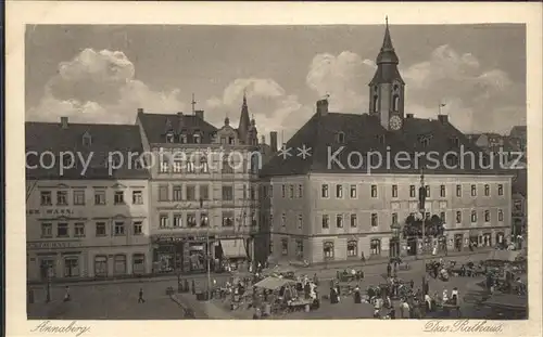 AK / Ansichtskarte Annaberg Buchholz Erzgebirge Rathaus Serie Saechsische Heimatschutz Postkarten Kat. Annaberg