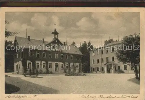 AK / Ansichtskarte Reiboldsgruen Bad Marktplatz Haupthaus Turmhaus Kat. Auerbach