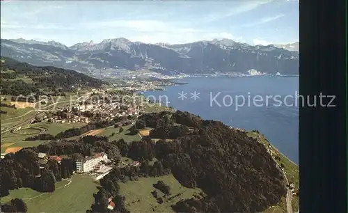 AK / Ansichtskarte Puidoux Hotel du Signal de Chexbres Lac Leman Alpes vue aerienne Kat. Puidoux