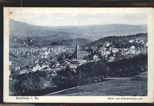 AK / Ansichtskarte Buchholz Sachsen Panorama Blick vom Schottenberg Kat. Annaberg