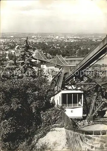 AK / Ansichtskarte Dresden Blick von Loschwitzhoehe Bergbahn Kat. Dresden Elbe