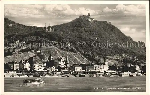 AK / Ansichtskarte Koenigswinter Rhein Drachenfels Siebengebirge Kat. Koenigswinter