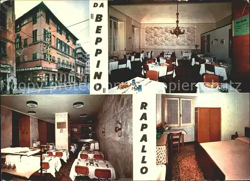 AK / Ansichtskarte Rapallo Liguria pensione Restaurant da Beppino Kat. Rapallo