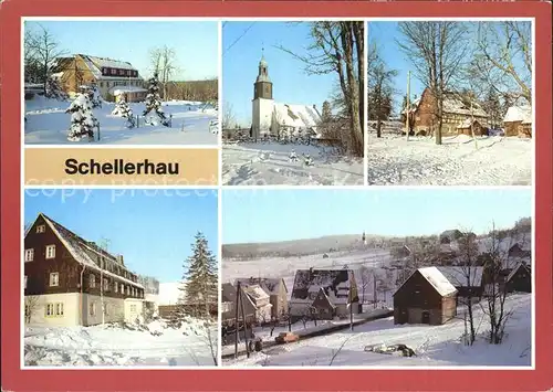 AK / Ansichtskarte Schellerhau Kirche Bergklause Jugendherberge Kat. Altenberg