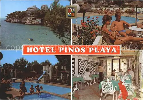 AK / Ansichtskarte Cala Santanyi Hotel Pinos Playa Swimming Pool Restaruant