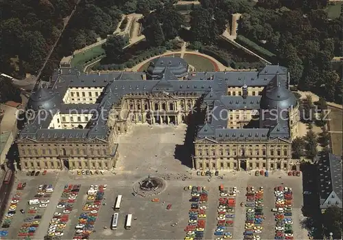 AK / Ansichtskarte Wuerzburg Residenz Barock Fliegeraufnahme Kat. Wuerzburg